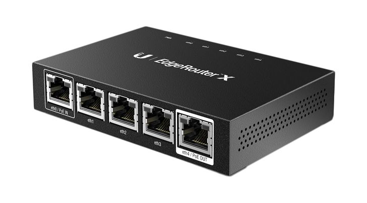 Ubiquiti EdgeRouter X - Bedrade Router - Zwart - 5 Gigabit poorten