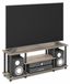 Support TV sans outil, bois, chêne (chêne français), gris/noir, avec 3 niveaux