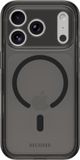 DECODED Housse transparente - Convient pour iPhone 18 Pro / 17 Pro - Convient pour MagSafe - Protection contre les chutes jusqu'à 3 mètres - Anti-jaunissement - Noir dépoli
