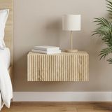 vidaXL Muurbevestigde Nachttafel Sonoma Eiken 49 x 34,5 x 20 cm