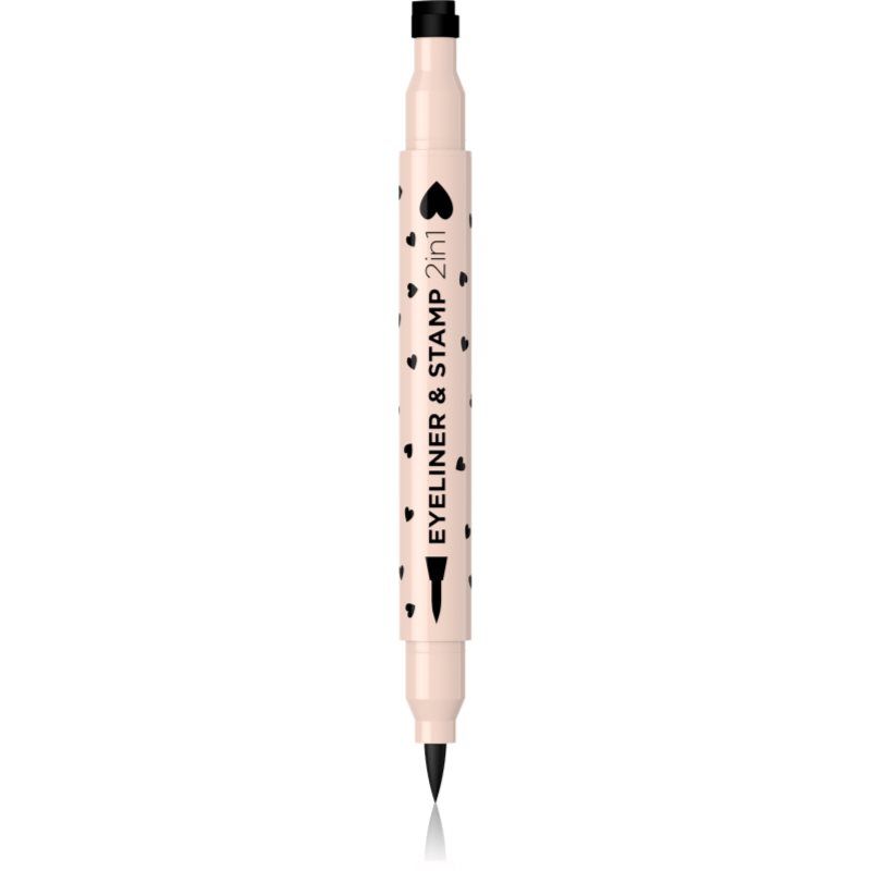 EVELINE COSMETICS Eveline Eyeliner & Stempelpen 2-in-1 01 Hart