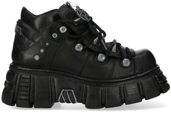 New Rock ANKLE BOOT BLACK TOWER M-110N-S1 Unisex Veterschoenen - zwart - EU46