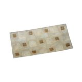 Alexandra House Living DONCADEOWEB Centrum van rechthoekig parelmoer versierd met beige en parelmoer vierkanten