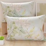 PETTI Artigiani Italiani - Paar kussenslopen 80 x 40 cm van microvezel, decoratief kussen voor slaapkamer, bank, woonkamer, set van 2 kussenslopen, bloemenpatroon 172, 100% Made in Italy