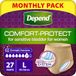 Depend Comfort Protect incontinentiebroek voor dames, groot - 9 stuks (verpakking van 3)