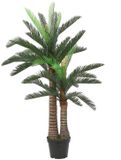 Mica Decorations Cycas Palm Kunstplant - H150 x Ø100 cm - Groen