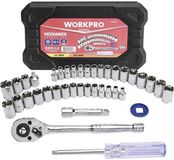 WorkPro WP202536 Jeu de forets métrique, pouce 39 pièces