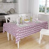 Bonamaison Tafelkleed, Anti-Mold, Sneldrogend, Waterdicht, 100% Polyester Tafellaken, Willekeurig patroon, 140 x 160 Cm