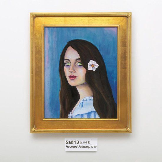 V2 Red Eye Sad13 Haunted Painting
