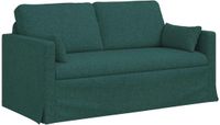 vidaXL Sofa Donkergroen Stof 158 x 78 x 80 cm