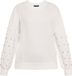Faina Sweatshirt zilver / wit / parelwit