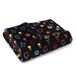 Betsey Johnson Betsey kenmerkende pluche-fleece zwarte plaid - 127 x 178 cm