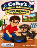 Colby and Rosie the Robot Vacuum