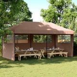 Prolenta Maison Exclusive Partytent, 292 x 580 x 315 cm, bruin, Oxford-stof
