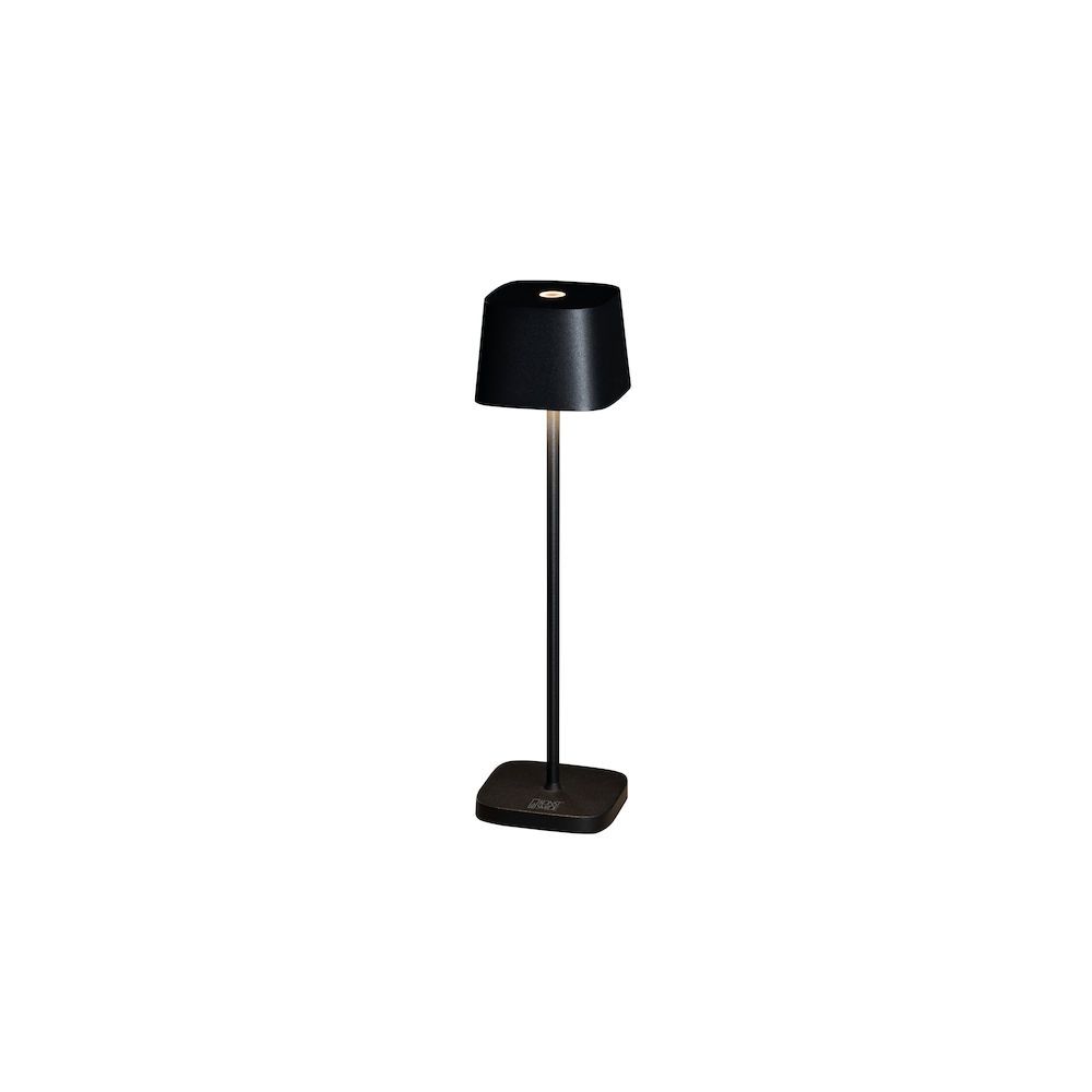 Konstsmide Capri Mini - Draadloze LED Tafellamp - Zwart - USB Oplaadbaar - Dimbaar