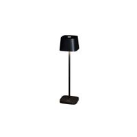 Konstsmide Capri Mini - Draadloze LED Tafellamp - Zwart - USB Oplaadbaar - Dimbaar