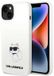 Karl Lagerfeld - Siliconen Hoesje - iPhone 14 Plus - Choupette - Wit