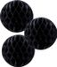 Merkloos / Sans marque Fest-Dekor Gmbh Papieren kerstballen - 3x - zwart - 10 cm