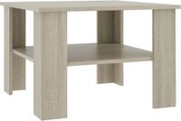 vidaXL Salontafel 60x60x42 cm hout sonoma eikenkleurig