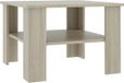 vidaXL Salontafel 60x60x42 cm hout sonoma eikenkleurig