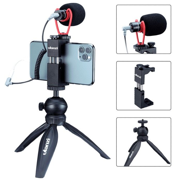 Ulanzi Smartphone Vlog Kit 3: Tripod + Holder + Mic