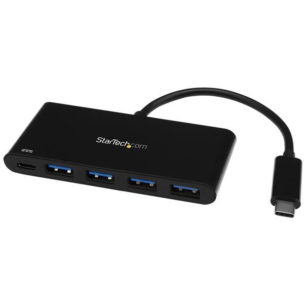 StarTech.com 4-Port USB-C Hub - USB 3.0 - Black