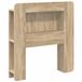 vidaXL Hoofdbordkast met opslag Geconstrueerd hout