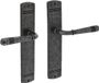 Intersteel Deurkruk Helena op schild blind oud grijs