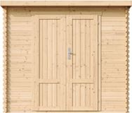 Timbela M310F1 - Houten tuinhuis - 2,63 m² - 142x239xH200 cm - zonder vloer