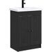 Maison Exclusive Ensemble de meubles de salle de bain exclusif - Noir - 56 x 37,5 x 81 cm - Fabriqué en panneaux de particules