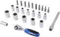 FRITZFURT 6100-3025 Dopsleutelset Metrisch 1/4 (6,3 mm) 25-delig
