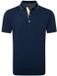Footjoy Wordmark Pique Polo Heren Marine Geel