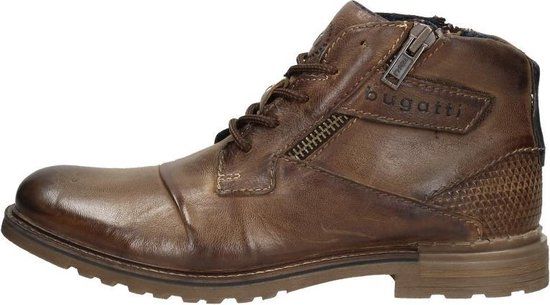 Bugatti Vittore Veterschoenen Hoog - cognac - Maat 46 - Heren - Leer
