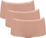 Sloggi Women GO Crush Short (3-pack) - dames boxer - beige