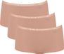 Sloggi Women GO Crush Short (3-pack) - dames boxer - beige