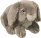 Nature Planet Pluche kleine Grijs konijn knuffel 13 cm - Knuffeldier