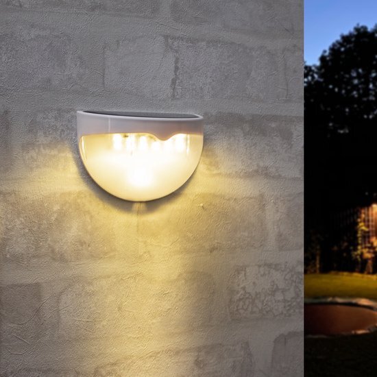 LedKoning Wandlamp voor buiten - Solar - LED - Wit licht - IP55