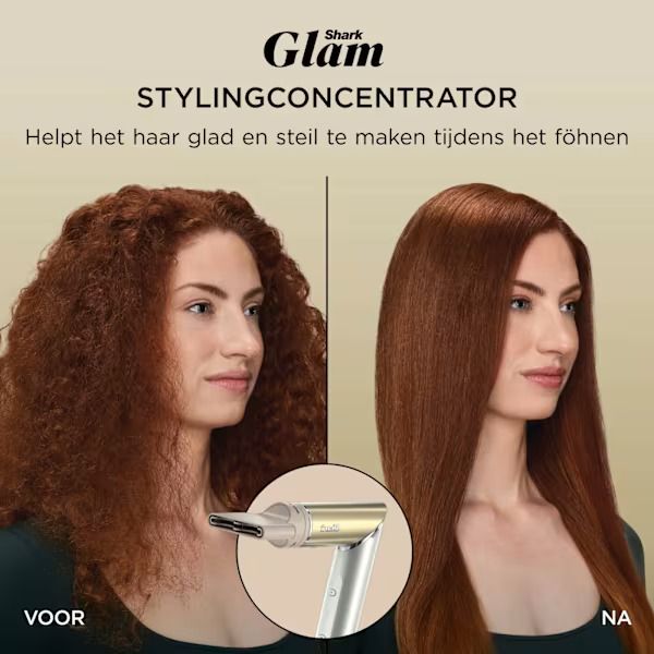 Shark Glam 5-in-1 Multistyler en Föhn - Wit/Goud - HD6052SEU