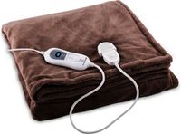 Klarstein XL Warmtedeken, 120 W elektrische deken met automatische uitschakeling, Knuffeldeken voor bed, bank & camping, Energiebesparend & wasbaar, Elektrische deken 180x130 cm