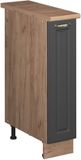 Vicco Apotheekkast Fame-Line, Anthrazit-Gold Landhaus/Goudkleurig Eiken, 20 cm, WB Eik