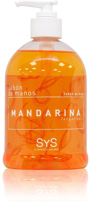 Sys Zeepdispenser - Mandarijn - 500ml - Reinigend & Versterkend - Handzeep Pomp - Anti-bacterieel - Fruitgeur