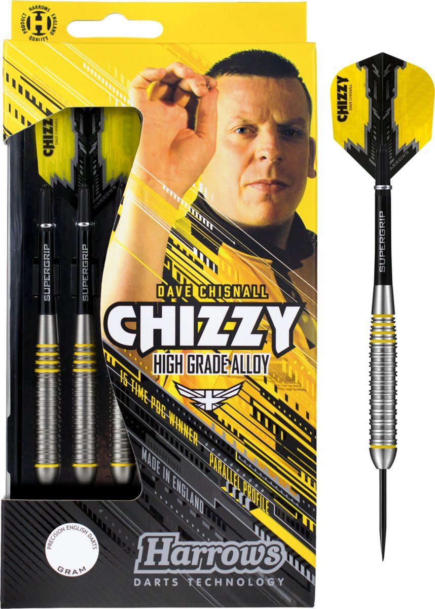 Harrows Dave Chisnall Brass Dartpijlen - 21 Gram - Metaal - 5017626024490