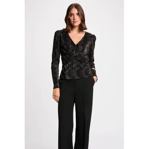 Morgan top zwart met glitter