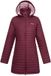 Regatta Selenar Lange damesjas met capuchon, waterafstotend, bordeauxrood, maat 42