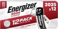 Energizer CR2025 – Lithium knoopcel batterijen – 12 stuks – 3V – 163 mAh