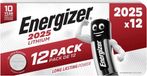 Energizer CR2025 – Lithium knoopcel batterijen – 12 stuks – 3V – 163 mAh