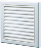 Blauberg UK Decor 155 x 155/100S wit 100 mm 4 inch rond kunststof ventilatie ventilator - wit