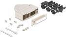 Delock Sub-D connector housing 25 pin metal including female connector and mounting material