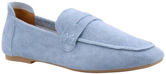Cycleur De Luxe Blauwe Suède Loafers Dames Maat 38