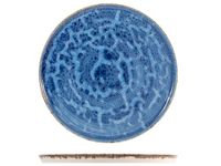 H&H Kobalt bordenset, rond, porselein, 28 cm, 6 stuks